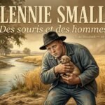 Portrait illustré de Lennie Small, colosse au regard d'enfant, dans Des souris et des hommes de Steinbeck, Californie 1930