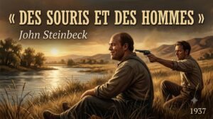 George et Lennie au bord de la rivière Salinas dans Des souris et des hommes de John Steinbeck
