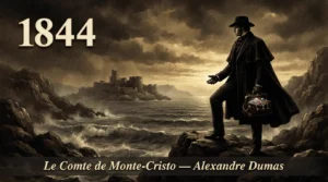 Edmond Dantès face au Château d'If, illustration du Comte de Monte-Cristo d'Alexandre Dumas